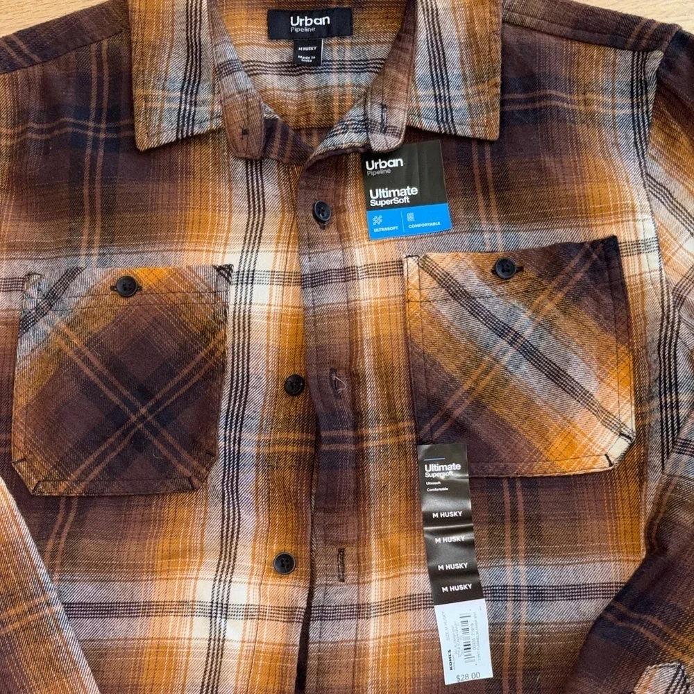 Urban pipeline Plaid Flannel Shirt